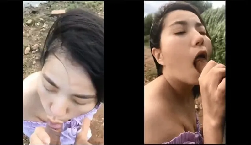 Cô bạn gái bj cho ghệ bên bờ sông