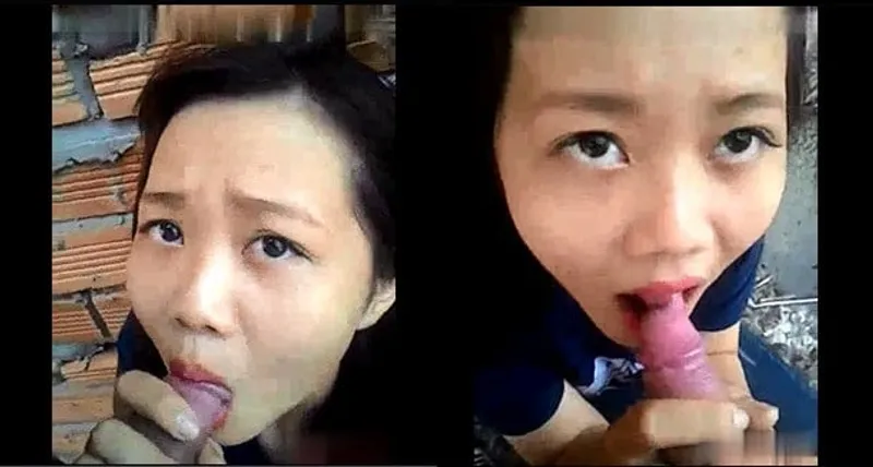 Cô bạn gái mút của quý ở vườn sau nhà